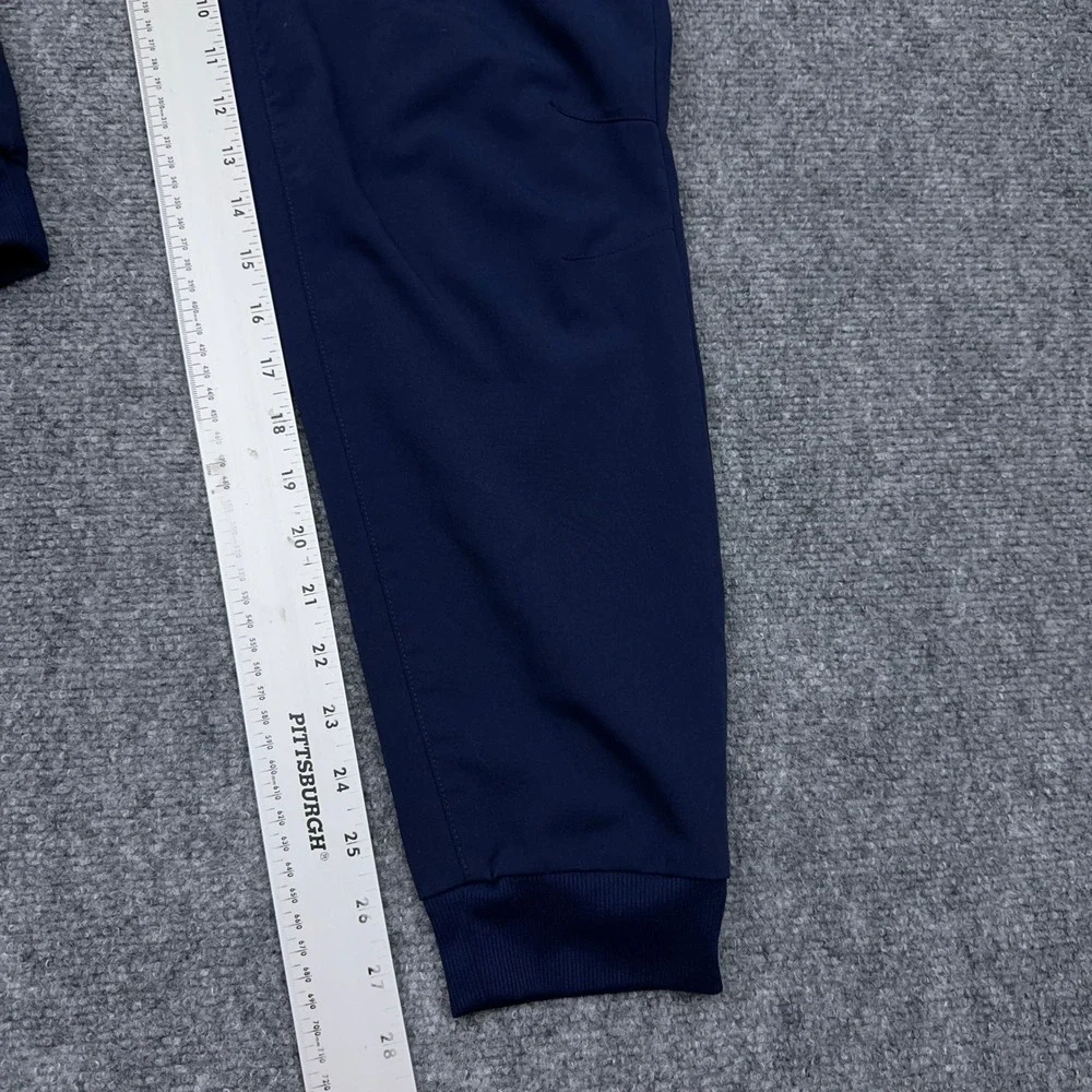 Fabletics Mid-Rise On-Call Scrub Jogger Women S Navy Blue Solid Stretch Pocket